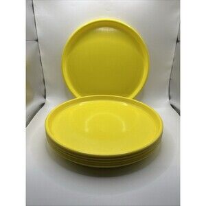 Vintage Gibson Everyday Dinnerware  Yellow Dinner Plates -5